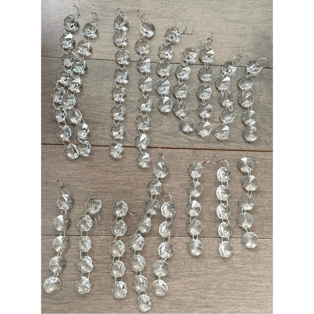 Acrylic Crystal Clear Strands, Gems Bead Curtain, Home Decor Sparkle Lighting